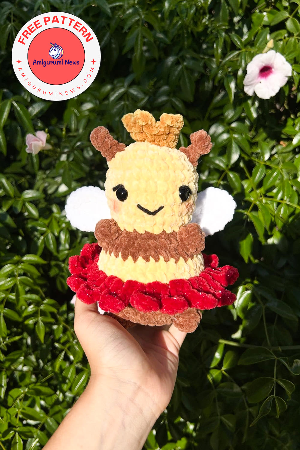 Crochet bee princess amigurumi pattern (2)