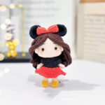 Minnie girl crochet doll amigurumi free pattern