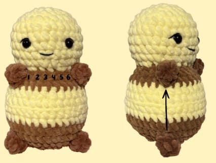amigurumi-bee-arms-legs