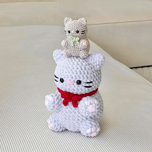 Amigurumi Kawaii Cat Crochet Free Pattern (1)